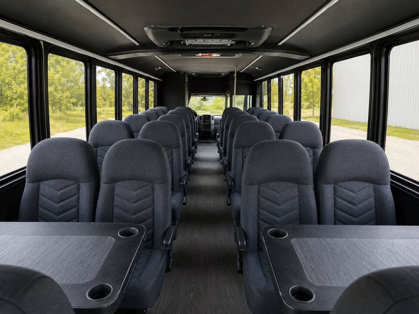 15 passenger minibus interior
