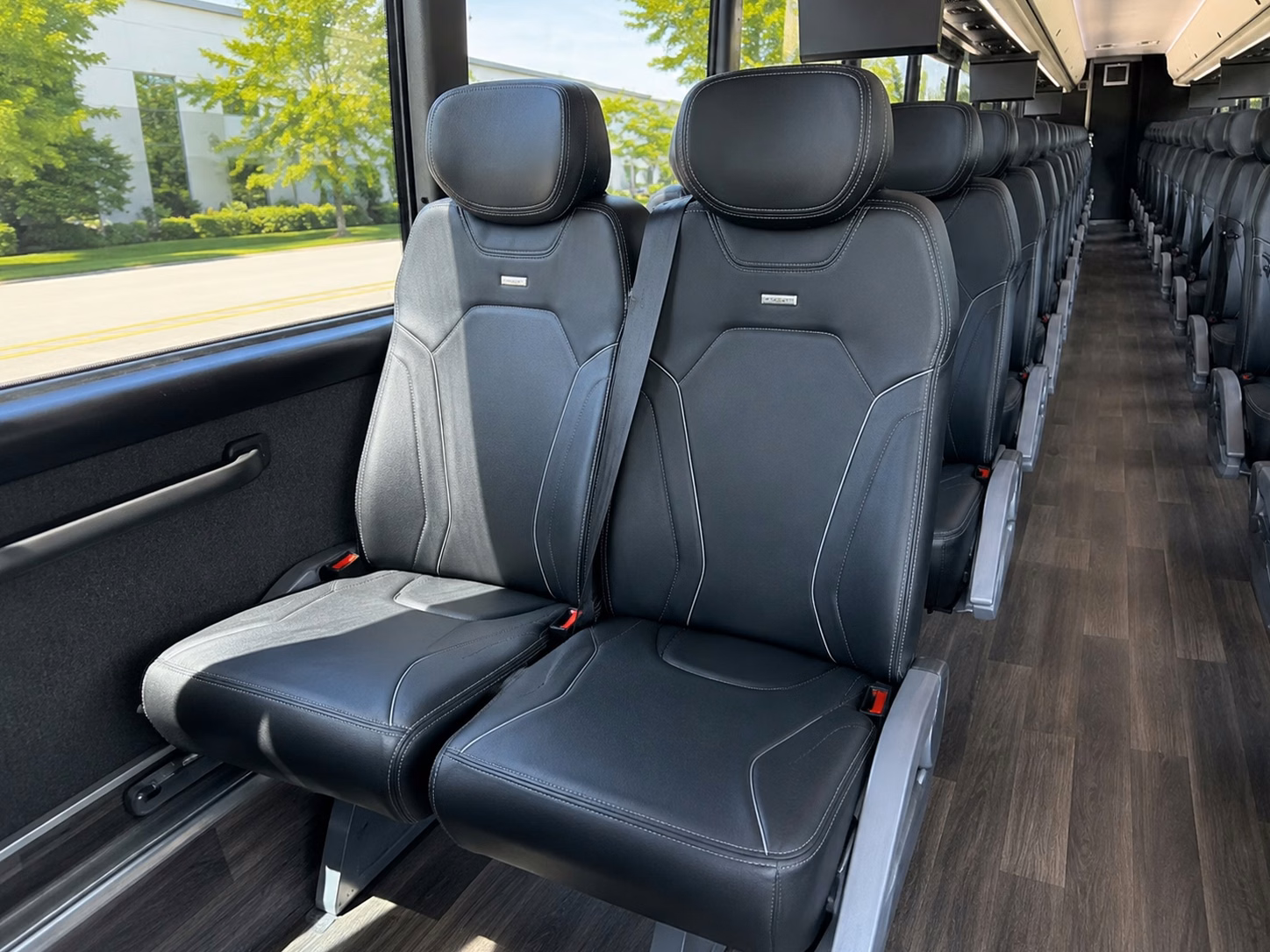rather than splitting guests into rideshares keep everyone together on one bus