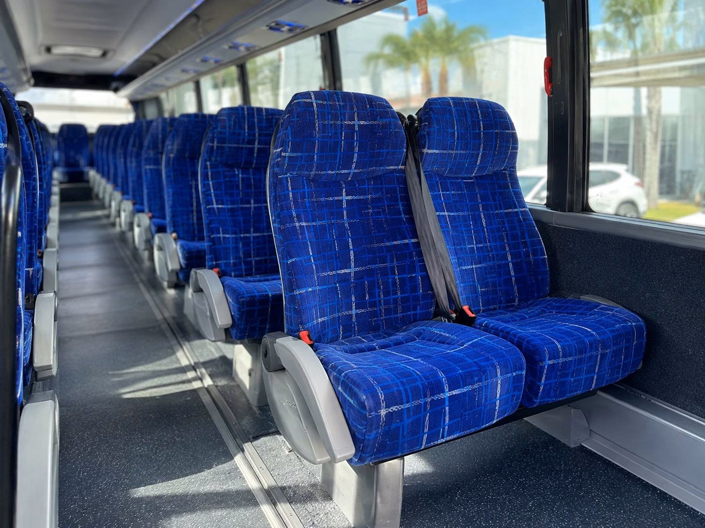 sparks charter bus interior