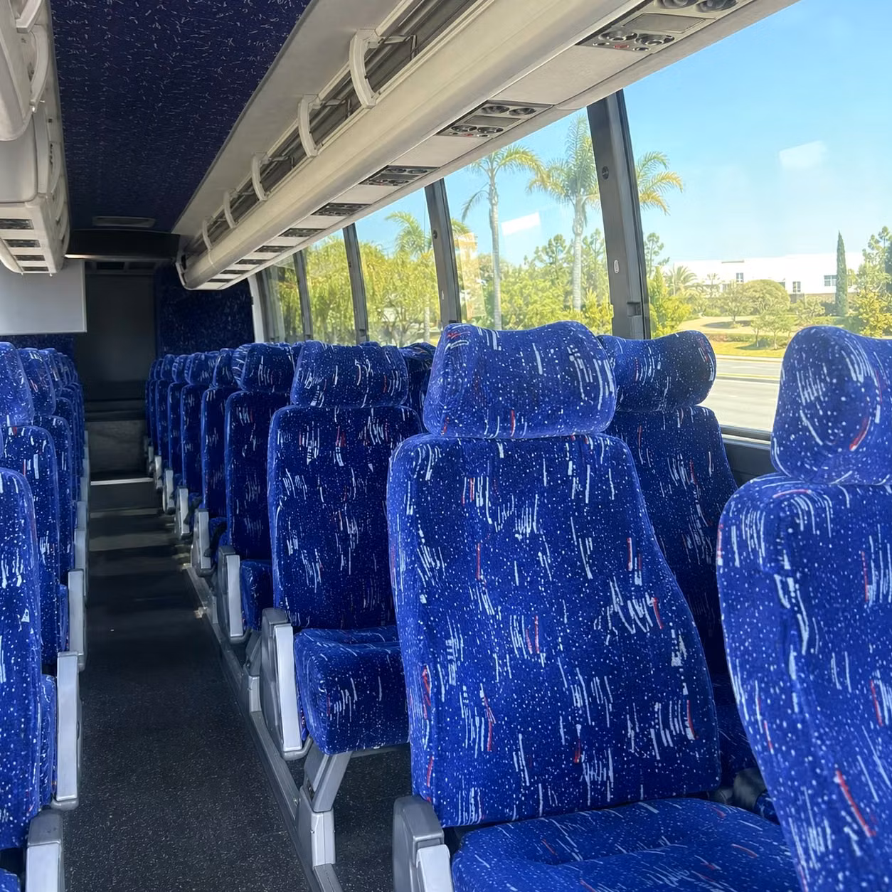 sparks charter bus rental interior
